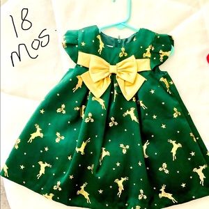 Girl Christmas/winter formal dress size 18-24 months .. worn once